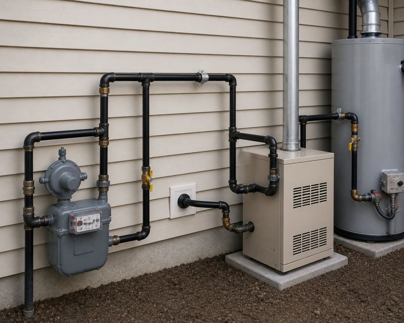 Residential Gas Piping in San Antonio, TX