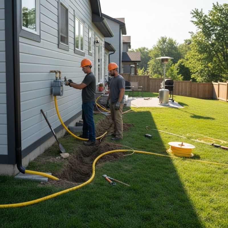 Fire Pit Gas Line Installation in Denver, CO