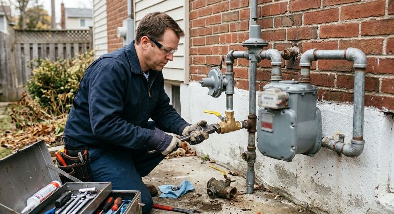 Gas Plumbing Repair in Fredericksburg, VA