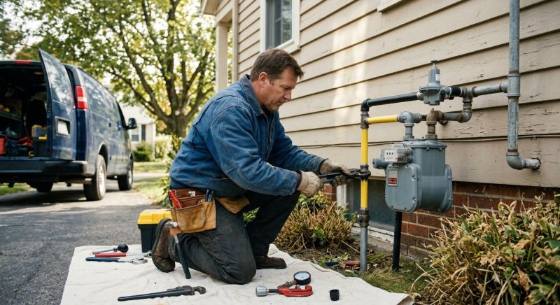 Propane Line Replacement in Fredericksburg, VA